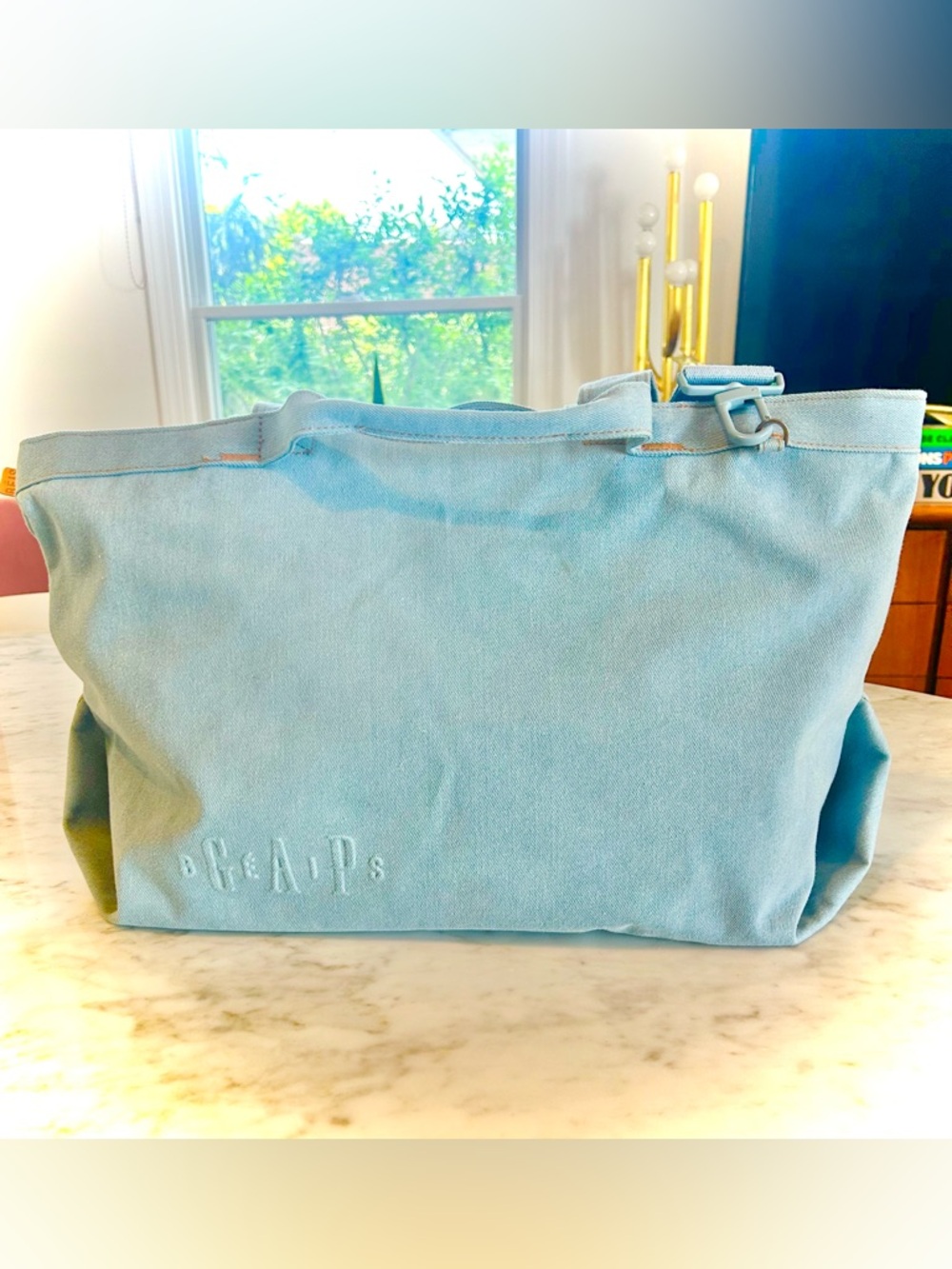 Beis x GAP Weekend Bag - light Denim - like new.